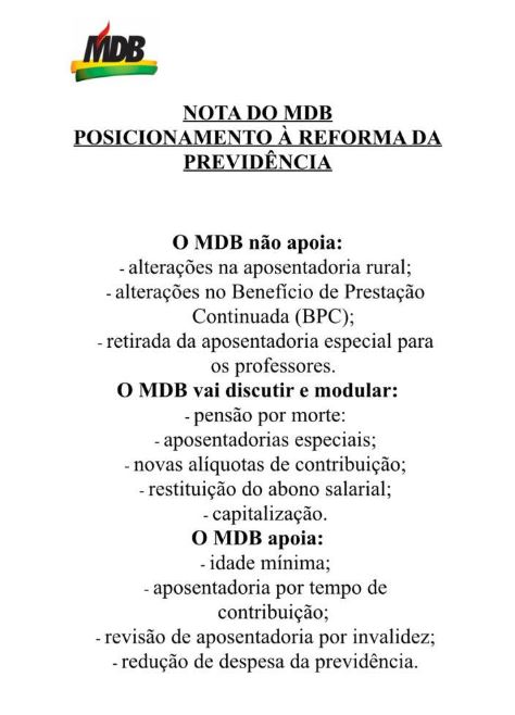 mdb nota previdencia