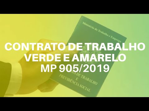 mp 905 contrato verde amarelo