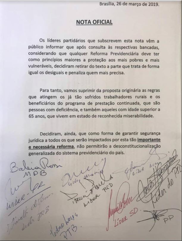 nota centrao pec 6 19