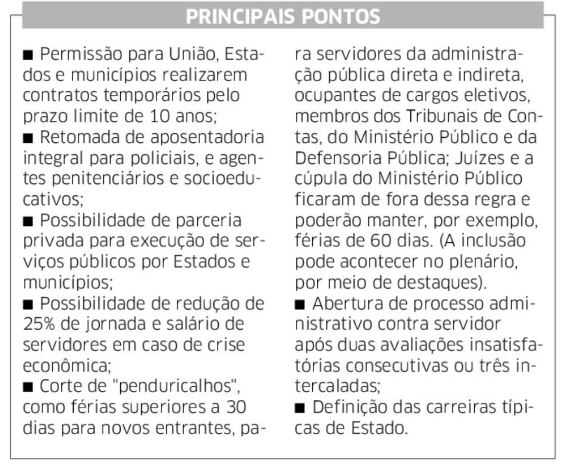 ra principais pontos pec 32